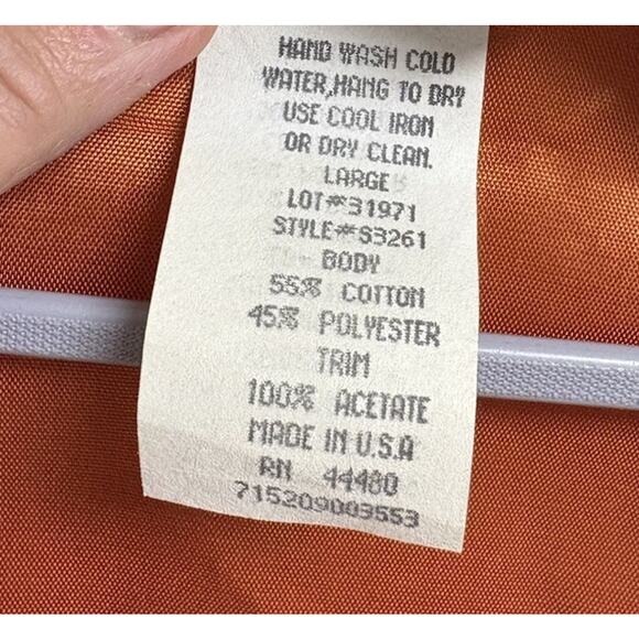 Backroad Blues Christmas Tapestry Vest Large Holiday Gingerbread USA - Picture 4 of 4